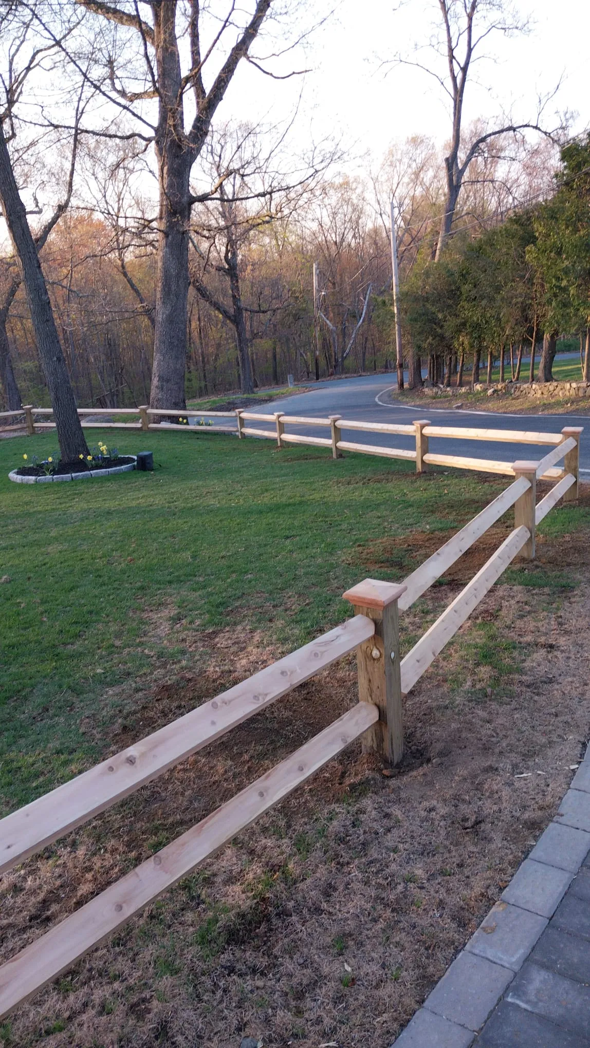 Fence installation example by Friends and Fence